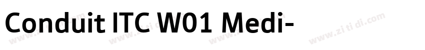 Conduit ITC W01 Medi字体转换